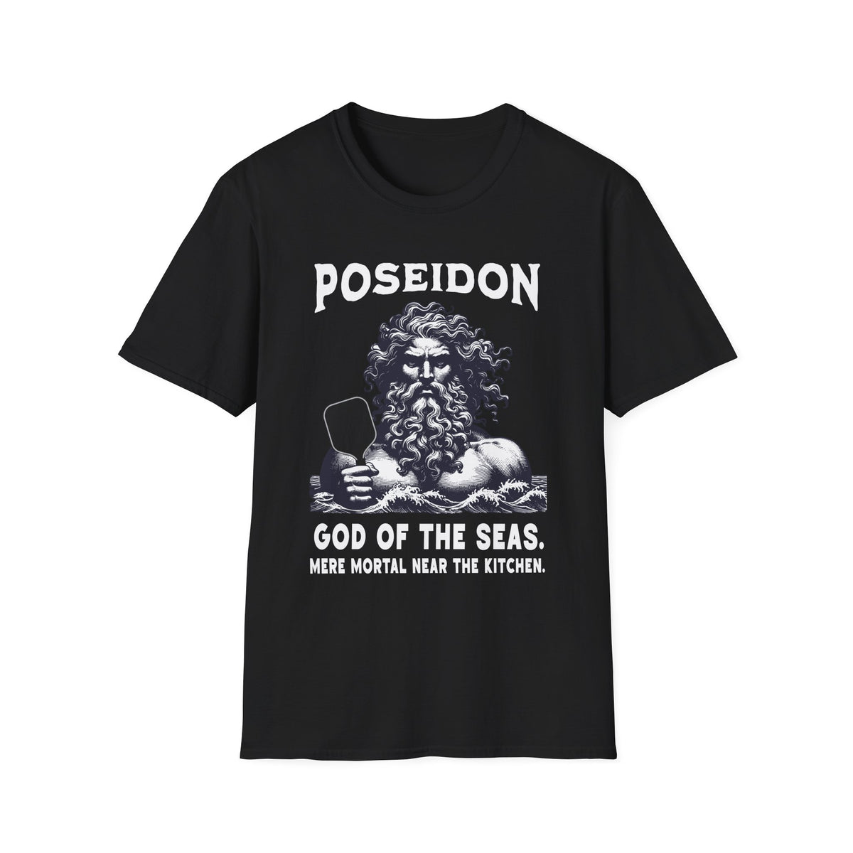 Poseidon, God of the Seas | Funny Pickleball T-Shirt