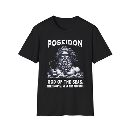 Poseidon, God of the Seas | Funny Pickleball T-Shirt
