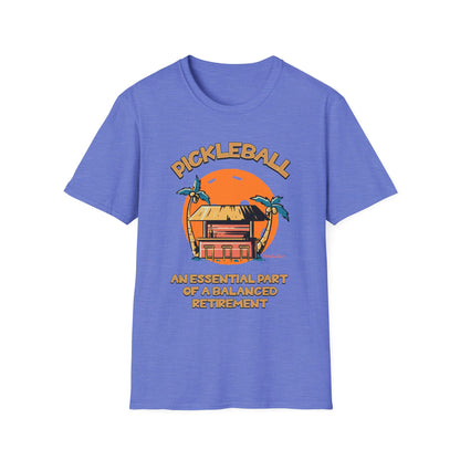 Essential Part of a Balanced Retirement | Funny Pickleball T-Shirt