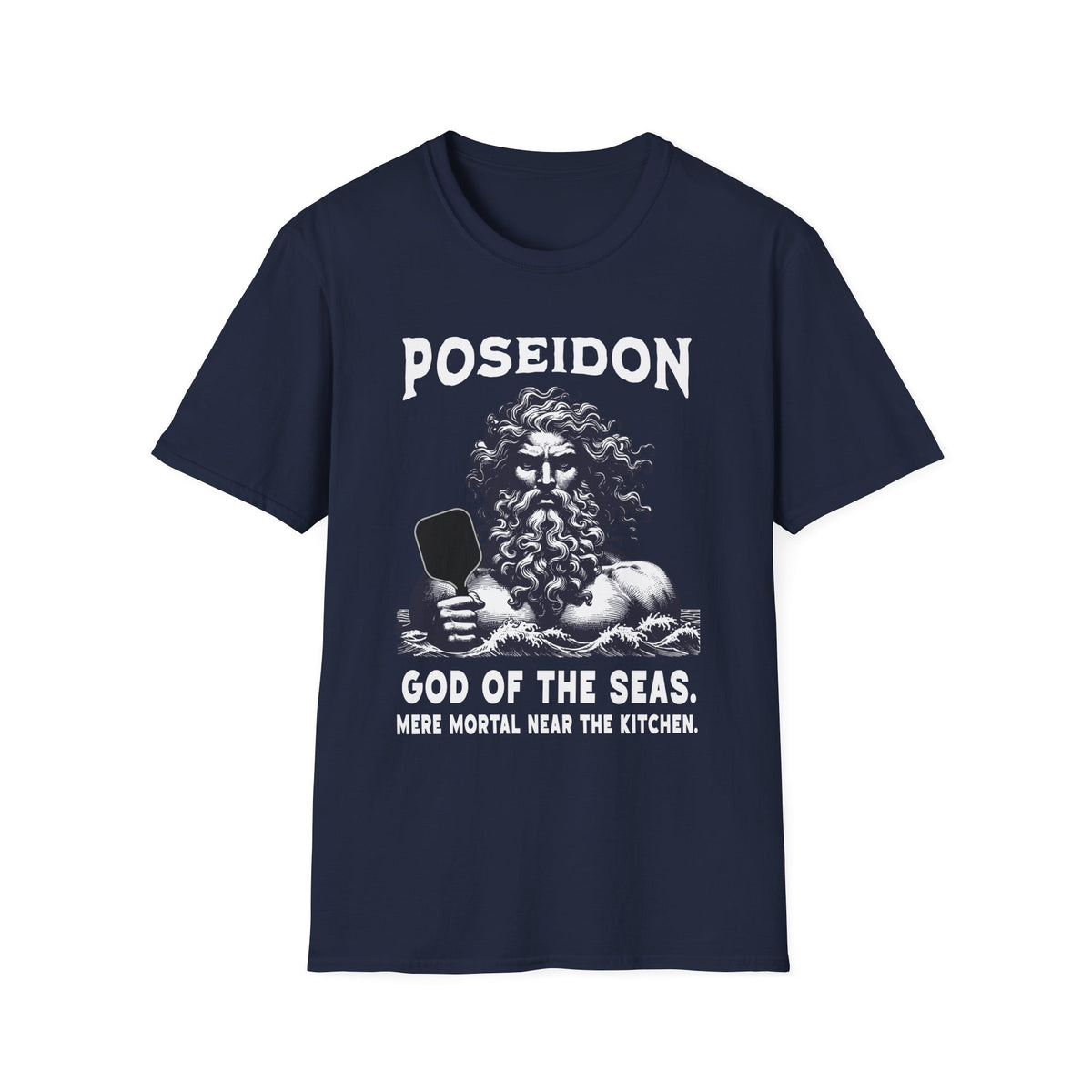 Poseidon, God of the Seas | Funny Pickleball T-Shirt