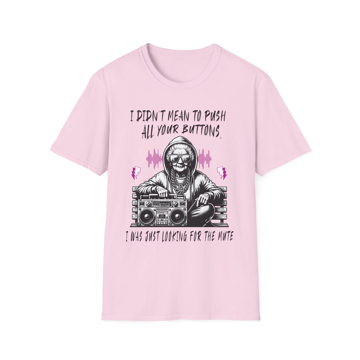 Push All Your Buttons Shirt Funny Retro Music Tee Vintage Humor Graphic T-Shirt