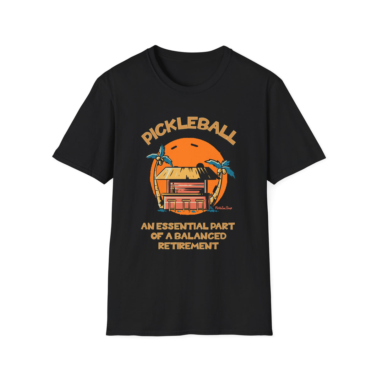 Essential Part of a Balanced Retirement | Funny Pickleball T-Shirt