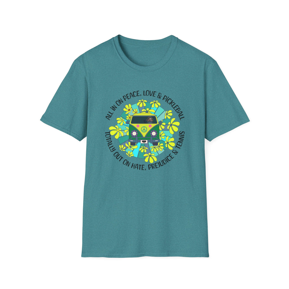 Totally out on hate, prejudice and tennis T-Shirt | Pickleball