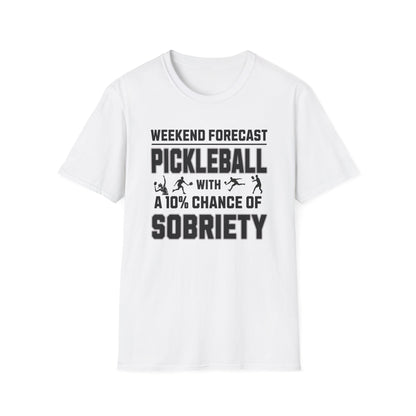 Weekend Forecast | Funny Pickleball T-Shirt