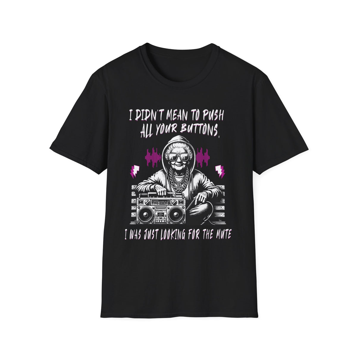 Push All Your Buttons Shirt Funny Retro Music Tee Vintage Humor Graphic T-Shirt
