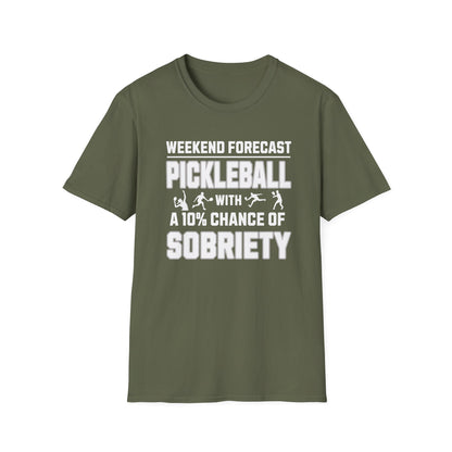 Weekend Forecast | Funny Pickleball T-Shirt