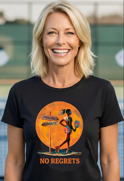 She Made Her Choice. No Regrets T-Shirt | Pickleball