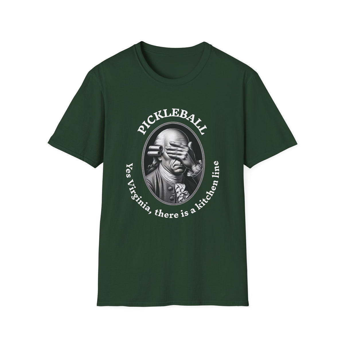 Yes Virginia, there is a kitchen line T-Shirt | Pickleball