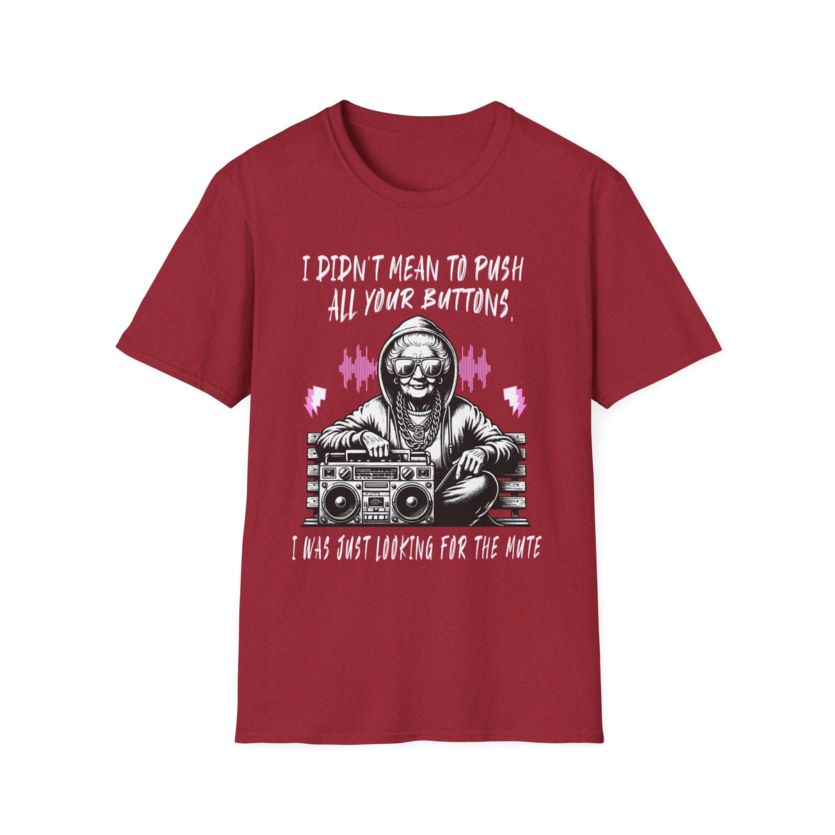 Push All Your Buttons Shirt Funny Retro Music Tee Vintage Humor Graphic T-Shirt
