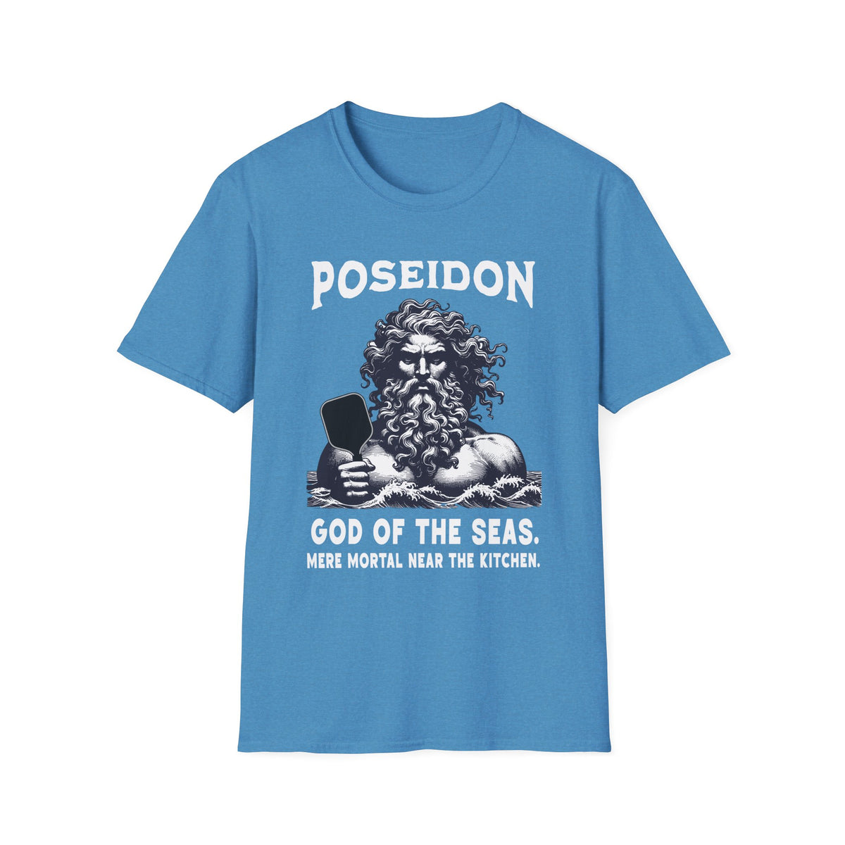 Poseidon, God of the Seas | Funny Pickleball T-Shirt