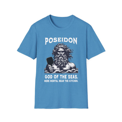Poseidon, God of the Seas | Funny Pickleball T-Shirt