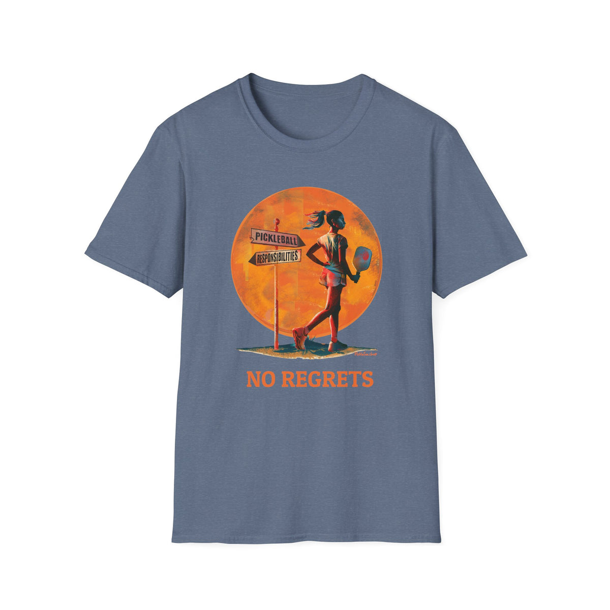 She Made Her Choice. No Regrets T-Shirt | Pickleball