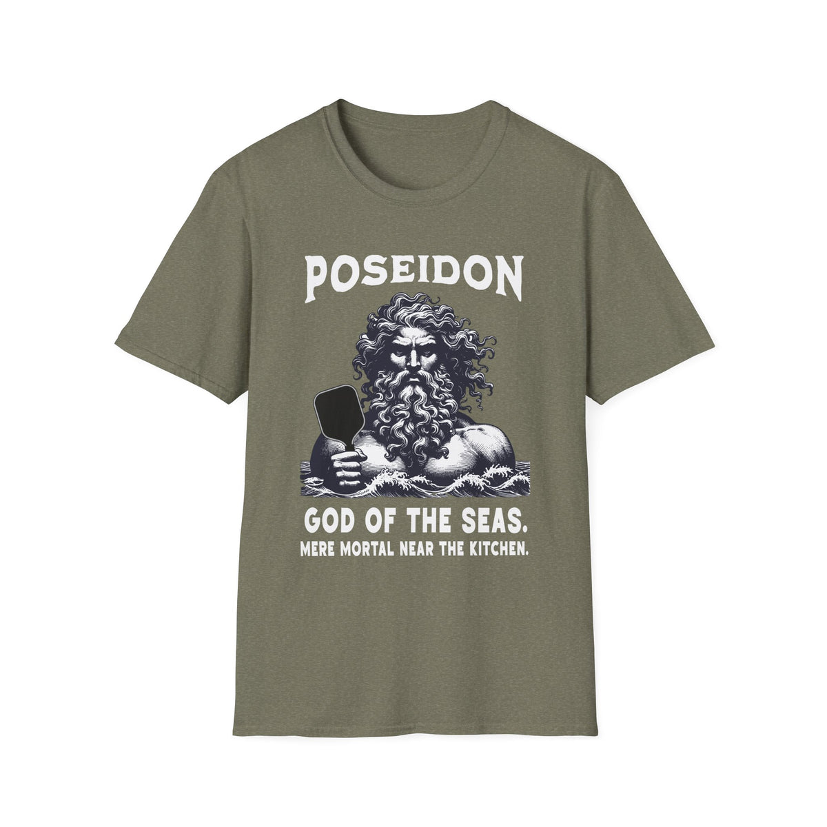 Poseidon, God of the Seas | Funny Pickleball T-Shirt
