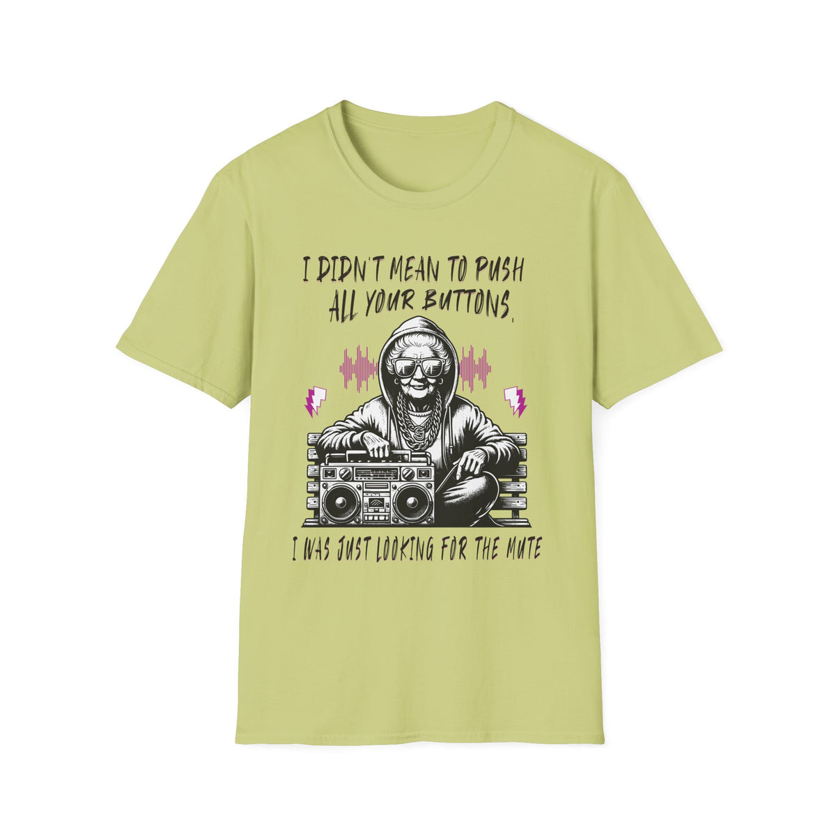 Push All Your Buttons Shirt Funny Retro Music Tee Vintage Humor Graphic T-Shirt
