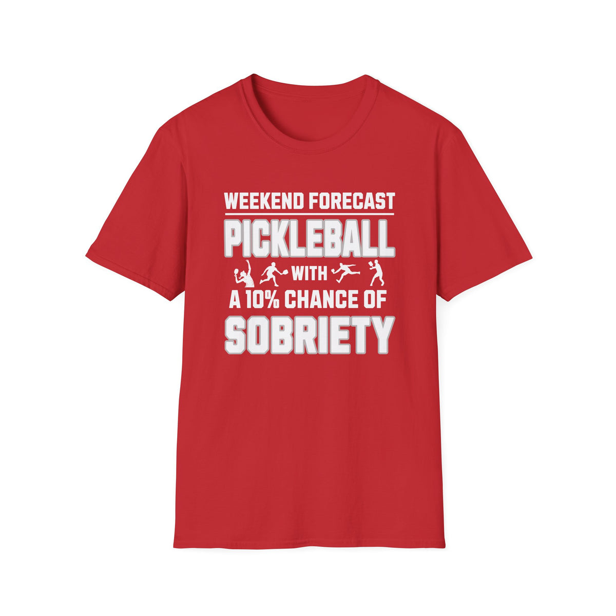 Weekend Forecast | Funny Pickleball T-Shirt