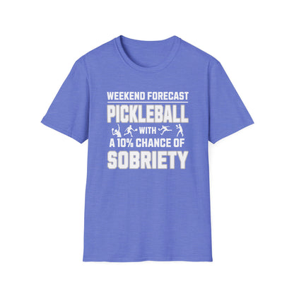 Weekend Forecast | Funny Pickleball T-Shirt