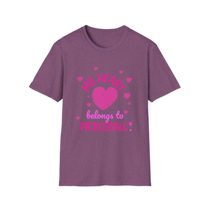 My Heart Belongs to Pickleball | Funny Pickleball T-Shirt
