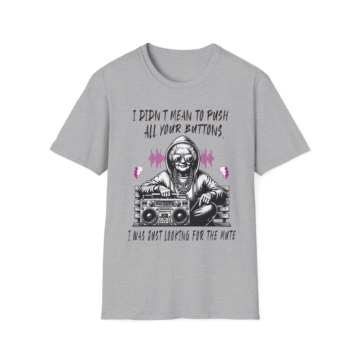 Push All Your Buttons Shirt Funny Retro Music Tee Vintage Humor Graphic T-Shirt