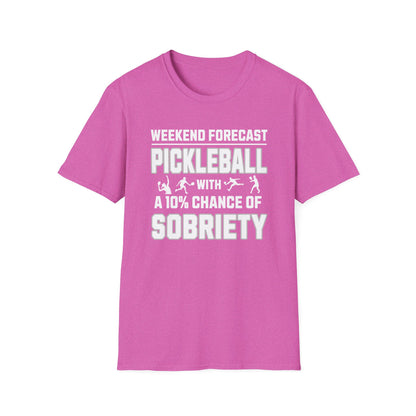 Weekend Forecast | Funny Pickleball T-Shirt