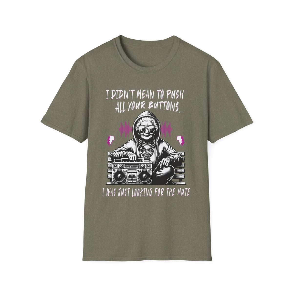Push All Your Buttons Shirt Funny Retro Music Tee Vintage Humor Graphic T-Shirt
