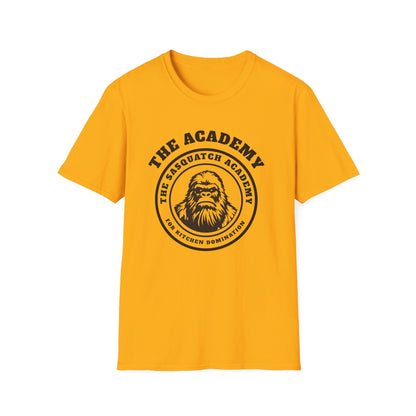 The Sasquatch Academy for Kitchen Domination | Funny Pickleball T-Shirt