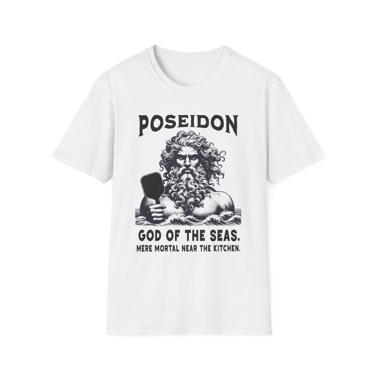 Poseidon, God of the Seas | Funny Pickleball T-Shirt