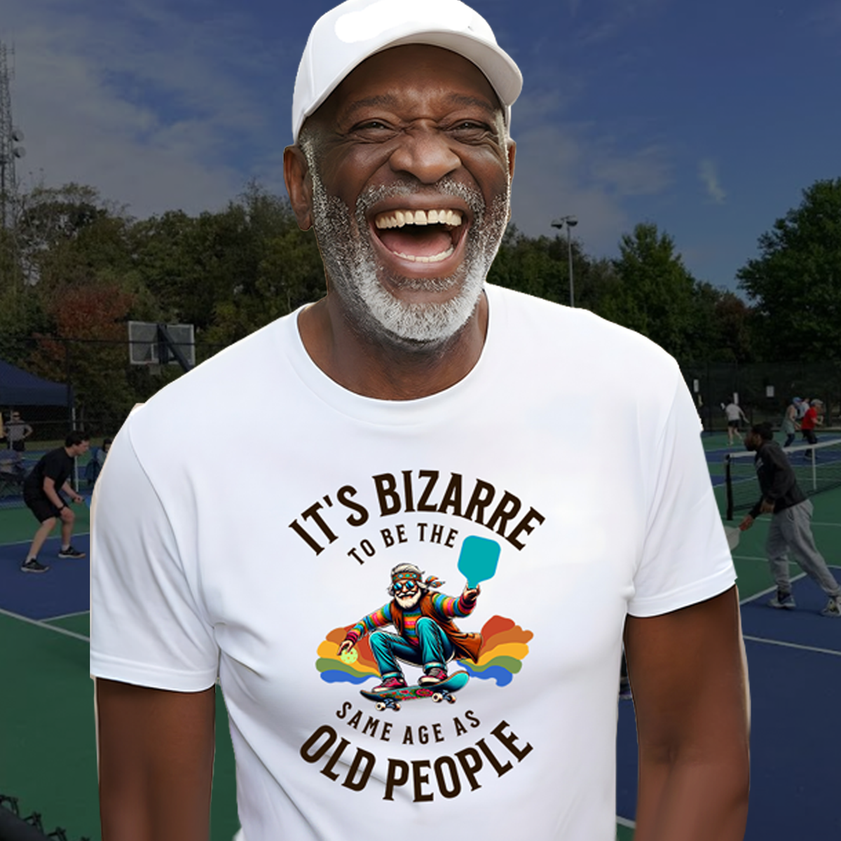 Bizarre to Be the Same Age as Old People | Funny Pickleball T-Shirt