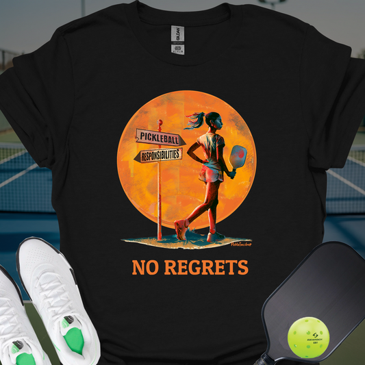She Made Her Choice. No Regrets T-Shirt | Pickleball