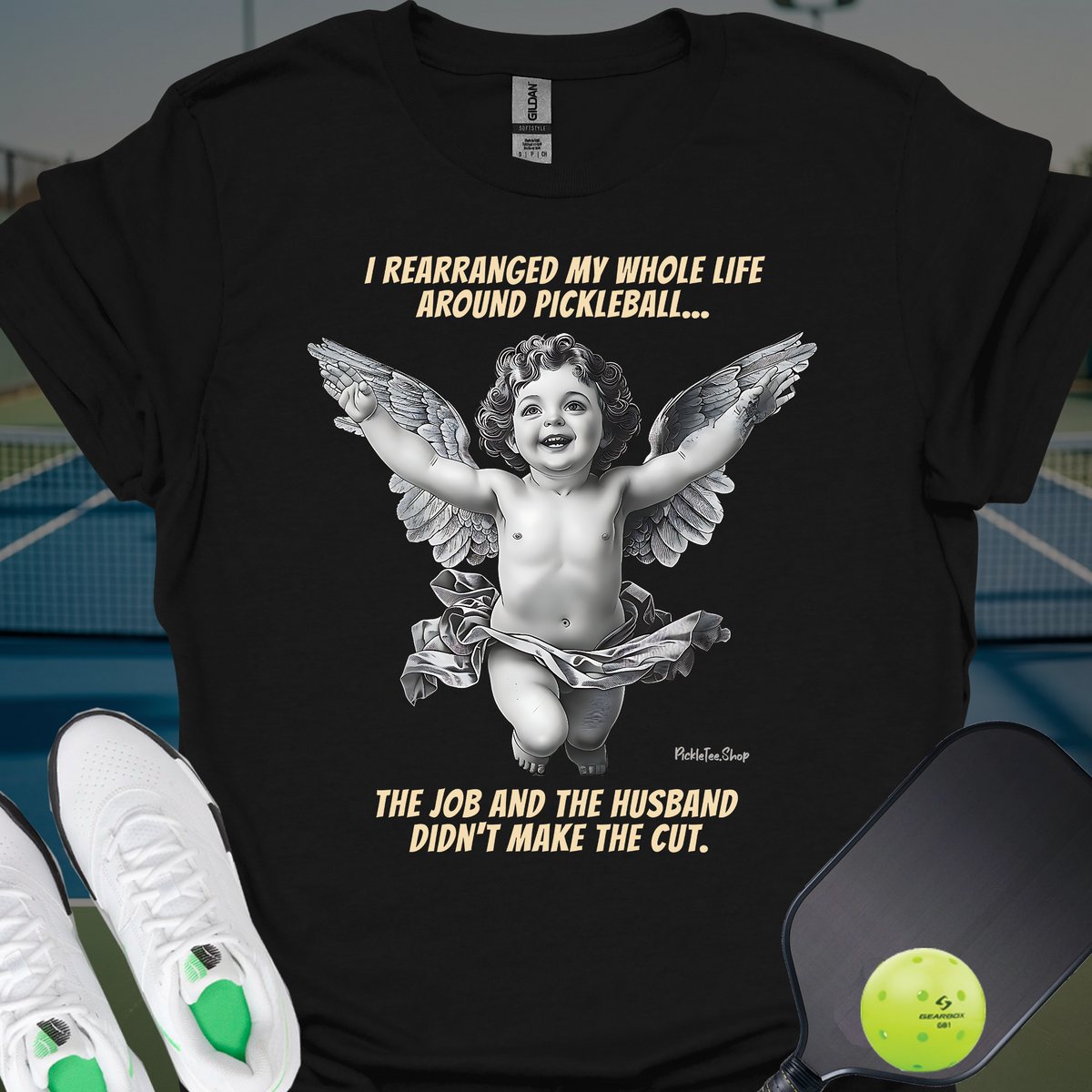 Rearranged My Life (F) | Funny Pickleball T-Shirt