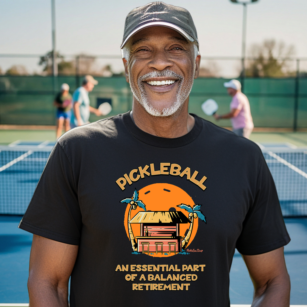 Essential Part of a Balanced Retirement | Funny Pickleball T-Shirt