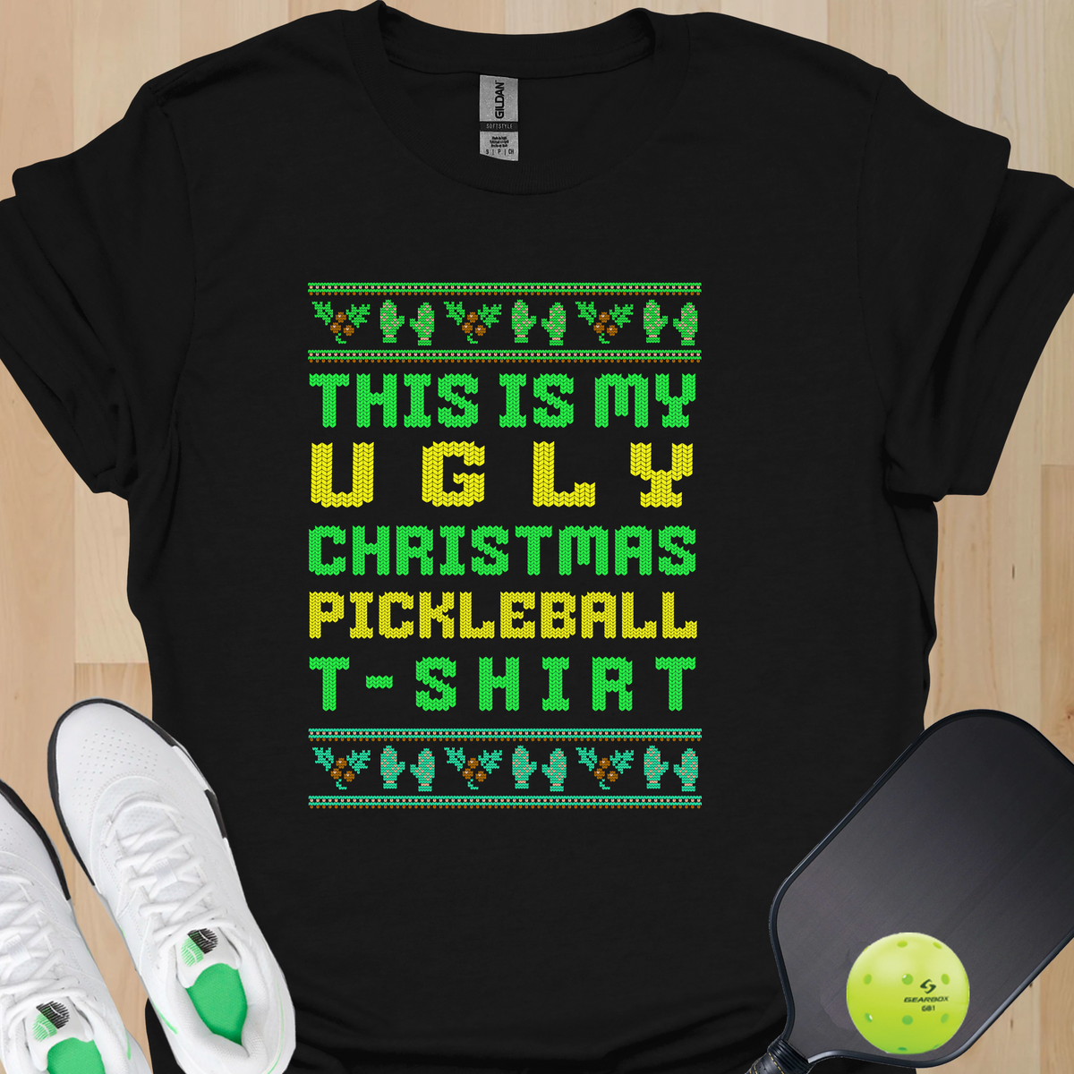 Ugly Christmas | Funny Pickleball T-Shirt
