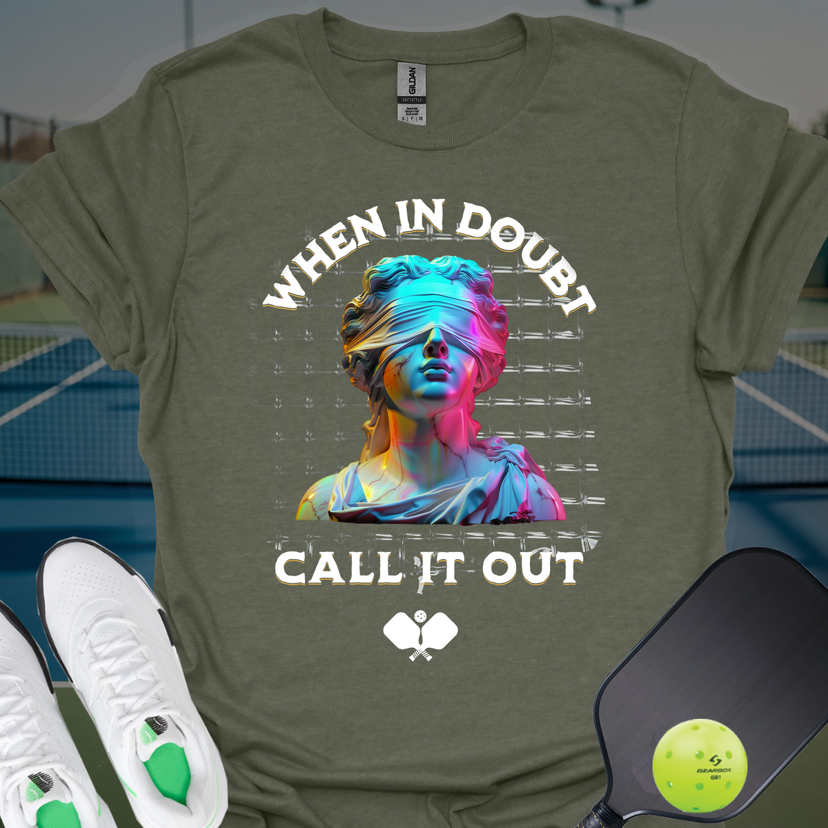 When In Doubt Call It Out | Funny Pickleball T-Shirt